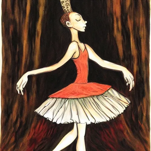 Image similar to ballerina by clive barker