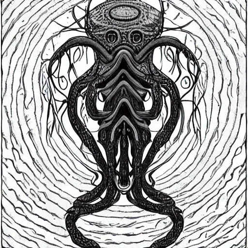 Image similar to digital art of cthulu