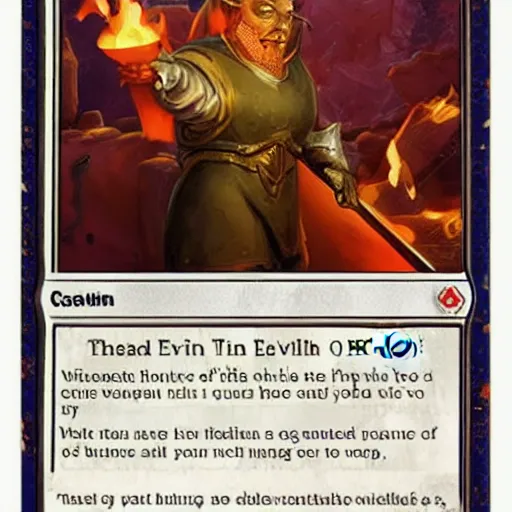 Image similar to a mtgo trading card of a piece of evil toast, 4 k, hd, full quality, shiny, rare