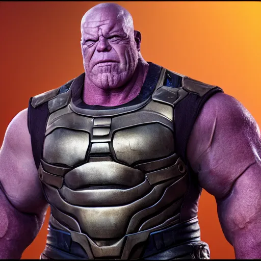 Image similar to dean norris as thanos, hd 4k photo