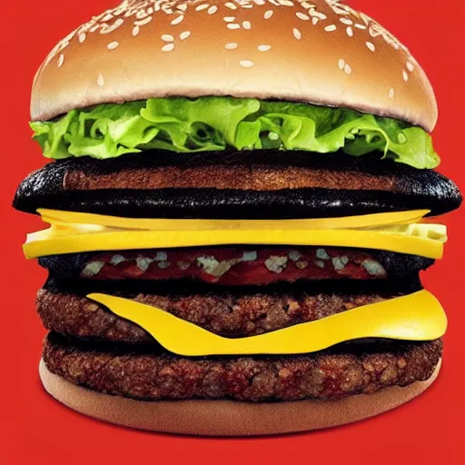 Prompt: black hole eating a burger