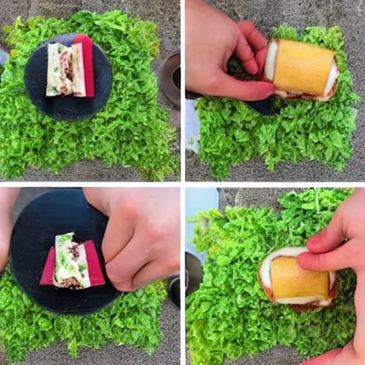 Image similar to how sandwiches grow