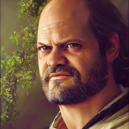 Image similar to amazing artgerm portrait of kelsey grammar as a preraphaelite painting, collaboration with j. scott campbell and artgerm with edward burn jones