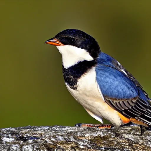 Prompt: hirundo rustica, style by john gould