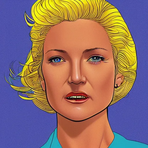 Image similar to kate hudson retro minimalist portrait by jean giraud, moebius starwatcher comic, 8 k