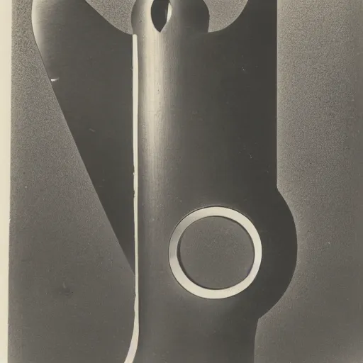 Image similar to The ‘Naive Oculus’ by Man Ray, auction catalogue photo (early machine), private collection, on display from the estate of Max Ernst