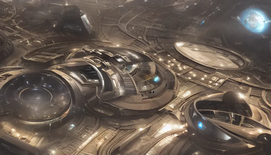 Image similar to Futuristic space base near Chicago, hyperdetailed, artstation, cgsociety, 8k