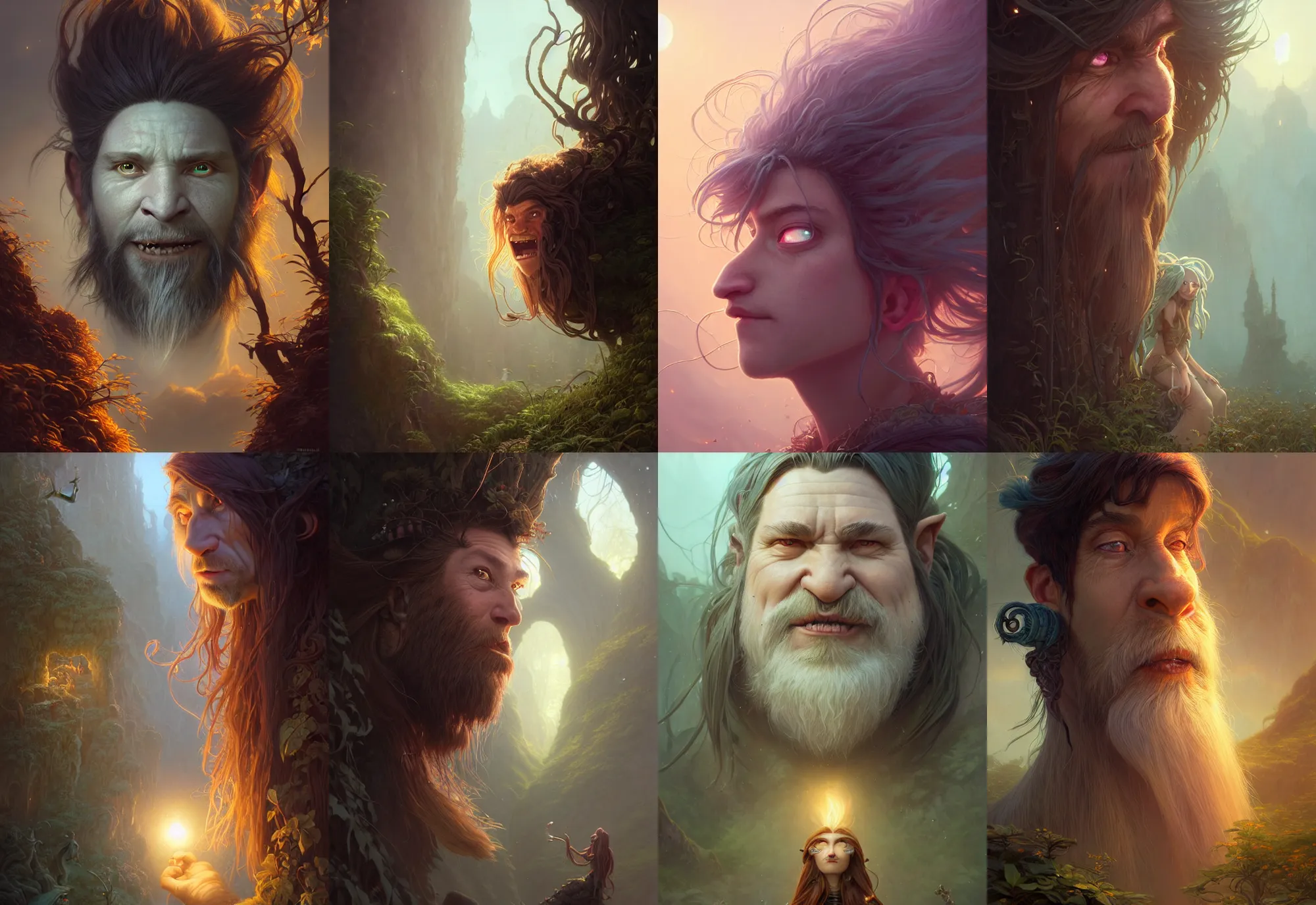 Prompt: highly detailed portrait of a troll with long hairs, stephen bliss, unreal engine, fantasy art by greg rutkowski, loish, rhads, ferdinand knab, makoto shinkai and lois van baarle, ilya kuvshinov, rossdraws, tom bagshaw, alphonse mucha, global illumination, radiant light, detailed and intricate environment