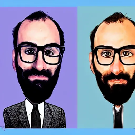 Image similar to michael stevens vsauce caricature