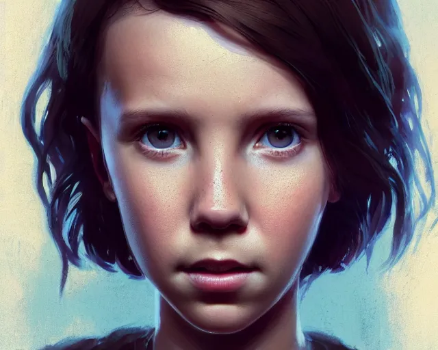 Prompt: highly detailed portrait of millie bobby brown, in the walking dead, stephen bliss, unreal engine, fantasy art by greg rutkowski, loish, rhads, ferdinand knab, makoto shinkai and lois van baarle, ilya kuvshinov, rossdraws, tom bagshaw, global illumination, radiant light, detailed and intricate environment