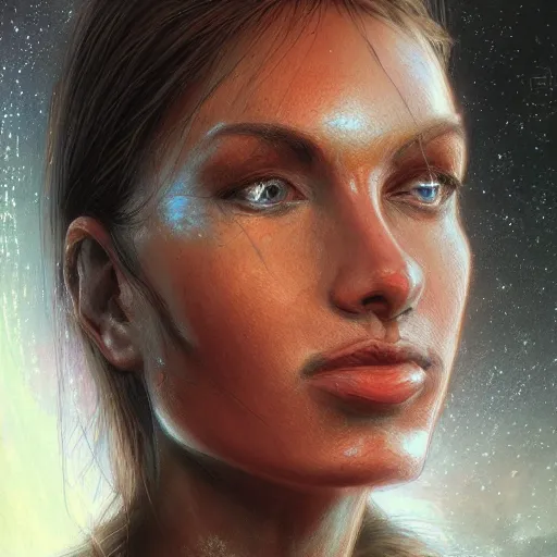 Image similar to portrait from Perry Rhodan, artstation