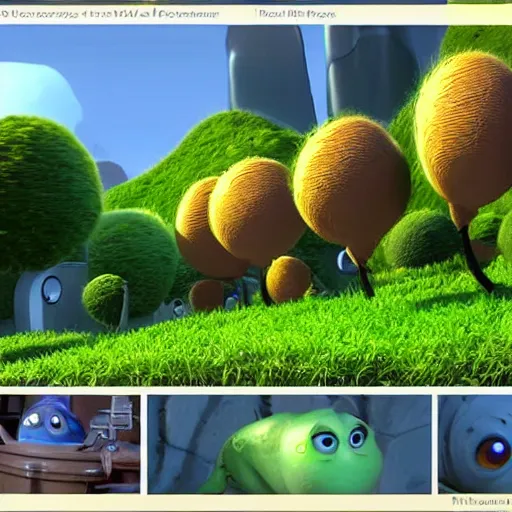 Image similar to pixar environment, renderman