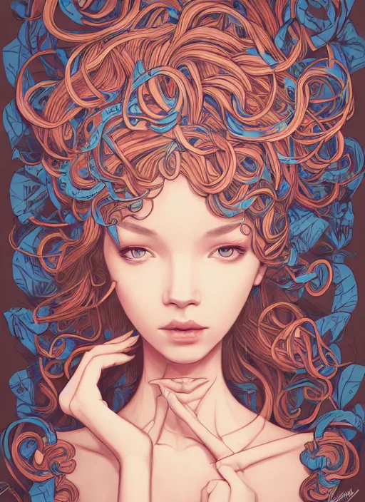 Image similar to girl venizian, extremely detailed, sharp focus, portrait, smooth, digital illustration, by james jean, by rossdraws, frank franzzeta, sakimichan