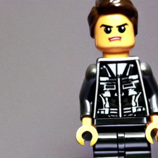 Prompt: tom cruise as a lego figurine