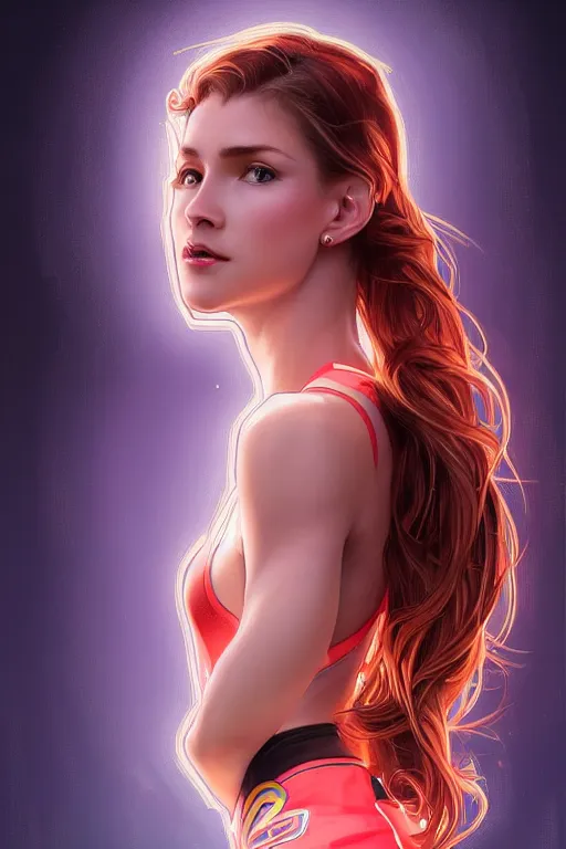 Prompt: portrait beautiful female f1 racer, wearing f1 racer uniform, at racer track, formula one car, ssci-fi, fantasy, intricate, very very beautiful, elegant, human anatomy, neon light, highly detailed, digital painting, artstation, concept art, soft light, smooth, sharp focus, illustration, art by tian zi and WLOP and alphonse mucha