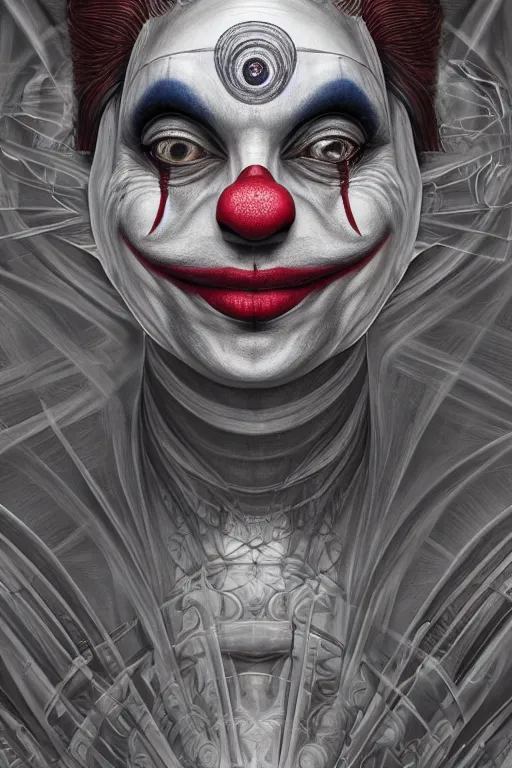 Scary Clown Face. Clown Mutant. Horror Movie Character. Close-up View.  AI-generated Stock Illustration - Illustration of portrait, fantasy:  267599996