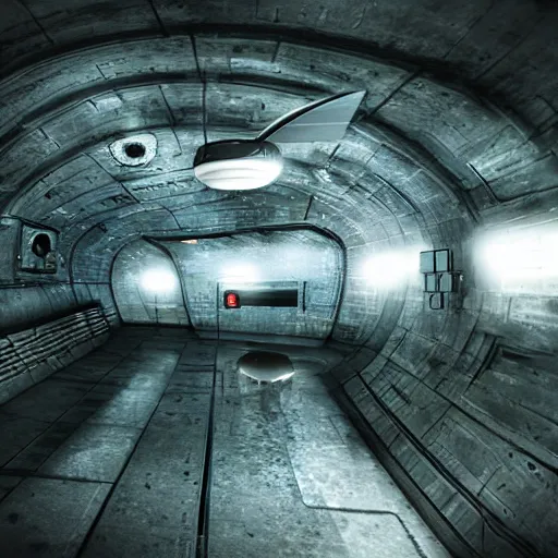 Image similar to sci-fi underground