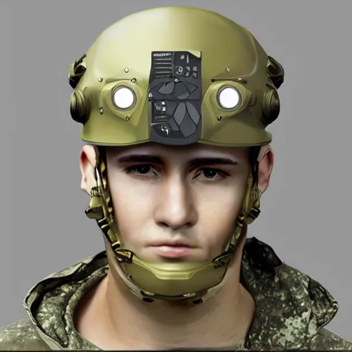 Image similar to military cyber nano mechanical mask futuristic headgear helmet protection multiple concept art detailed