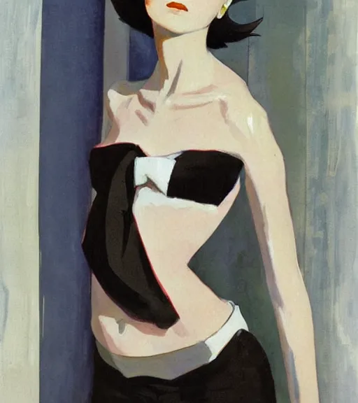 Image similar to coby whitmore painting of an anime woman