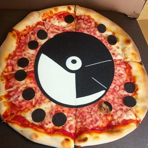 Prompt: death star that looks like a pizza