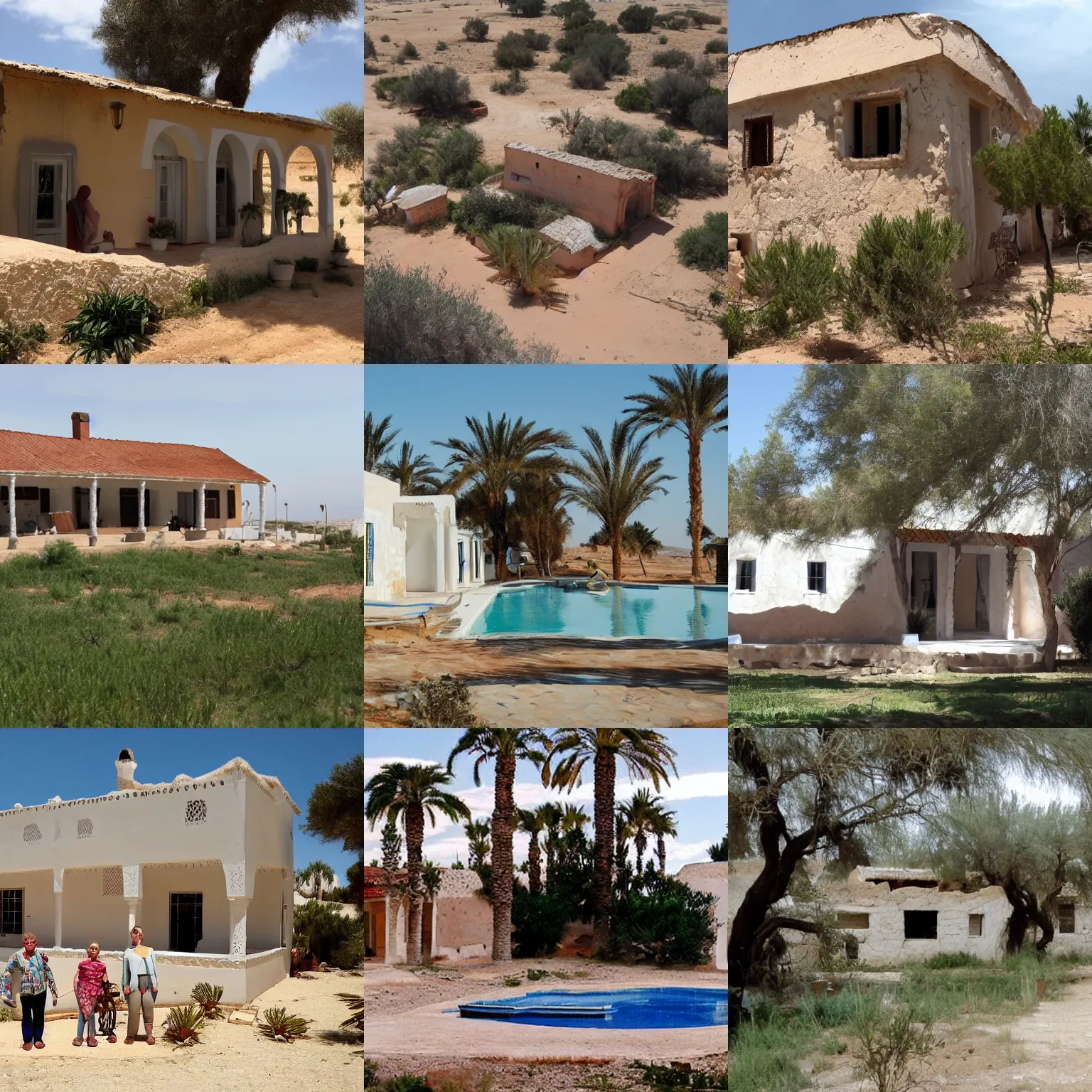 Prompt: the lars homestead in tunisia