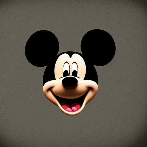 Image similar to Mickey Mouse as a human, photorealistic, film still, desolate