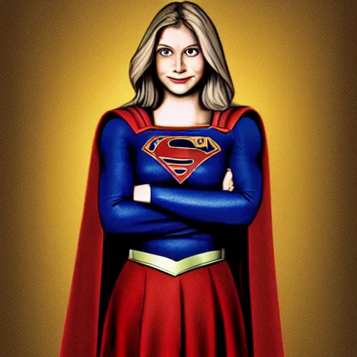 Prompt: detailed portrait of supergirl in the style of da vinci