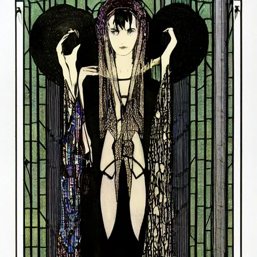 Image similar to Serial experiments lain by Harry Clarke