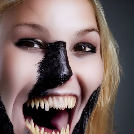young blonde woman with long fangs | Stable Diffusion | OpenArt