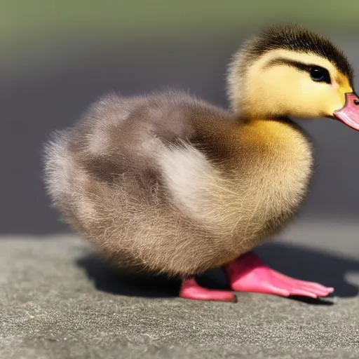 Prompt: A baby duck, award winning photography