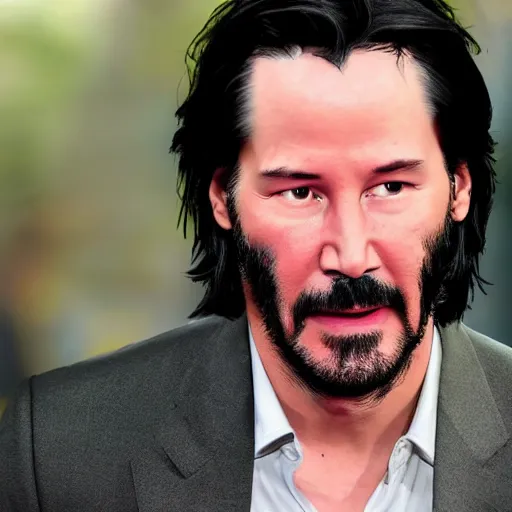 Prompt: Keanu reeves In the Pixar animation movie up 4K detailed super realistic