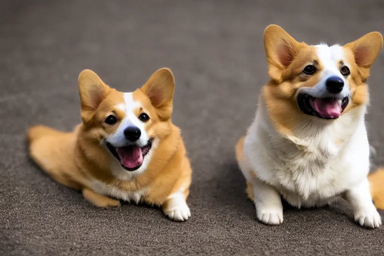 Prompt: nothing but corgis, as far as the eye can see. photo realistic 35mm 4k