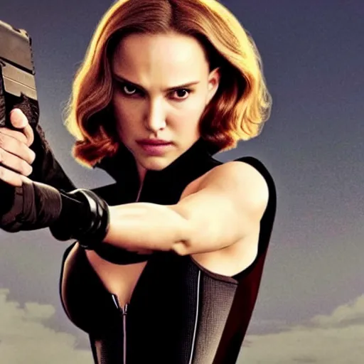 Prompt: natalie portman as black widow