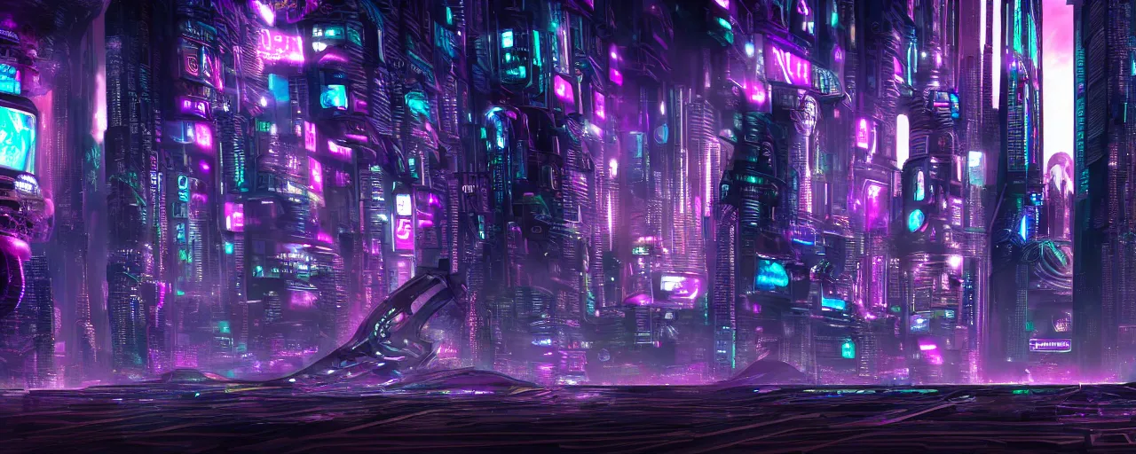 Prompt: a complex swirling texture that continues into infinity, cyberpunk
