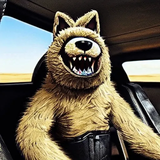 Image similar to mad max furry road