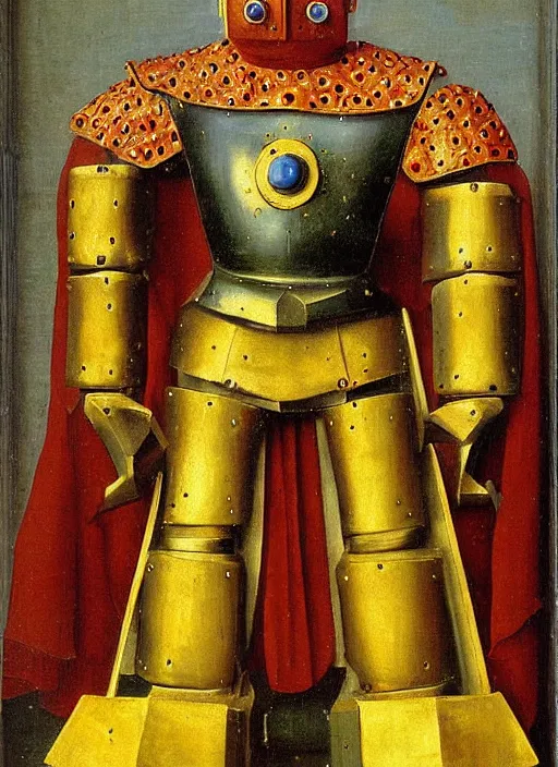 Image similar to warrior robot by Jan van Eyck