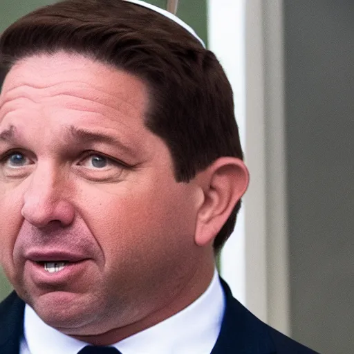 Image similar to Ron DeSantis as the Pope