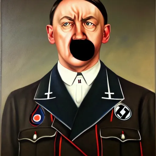 Image similar to facial portrait of kevin durant as adolf hitler, german chancellor, 1 9 3 3, oil on canvas painting by william sidney mount, trending on artstation