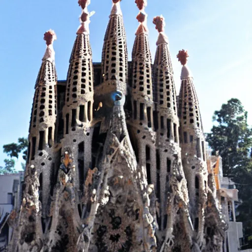 Image similar to a sphere that looks like the sagrada familia