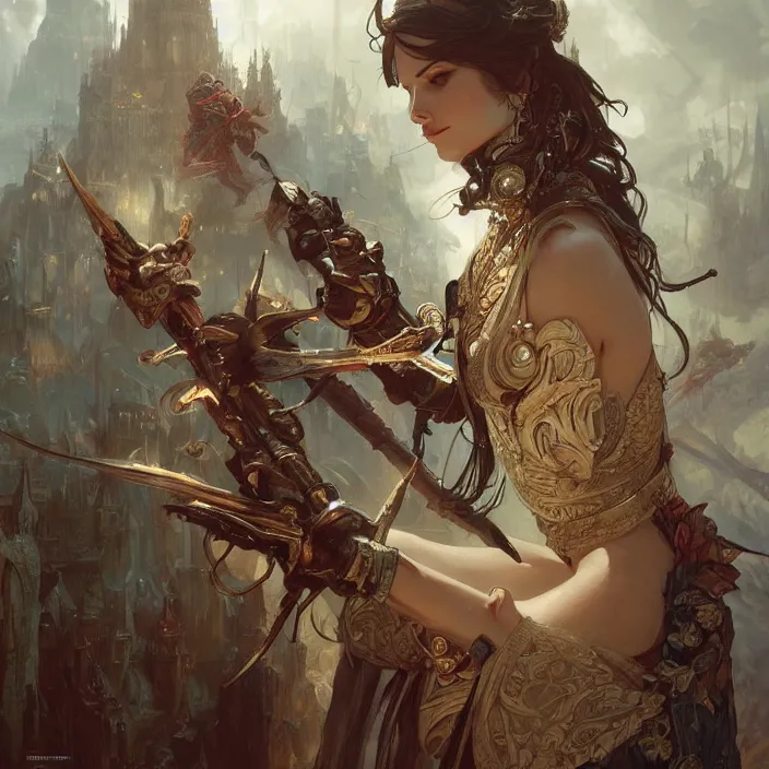 Image similar to warhammer, russia, d & d, fantasy, intricate, elegant, highly detailed, digital painting, artstation, concept art, matte, sharp focus, illustration, art by artgerm and greg rutkowski and alphonse mucha