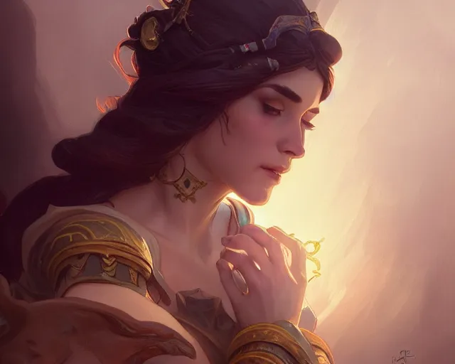 Image similar to photography of kate beaton, deep focus, d & d, fantasy, intricate, elegant, highly detailed, digital painting, artstation, concept art, matte, sharp focus, illustration, hearthstone, art by artgerm and greg rutkowski and alphonse mucha