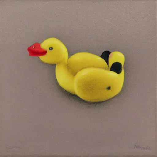 Image similar to rubber ducky portrait