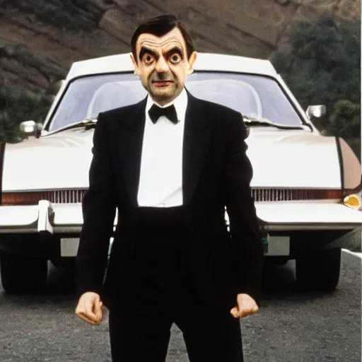 Image similar to mr bean as james bond 0 0 7