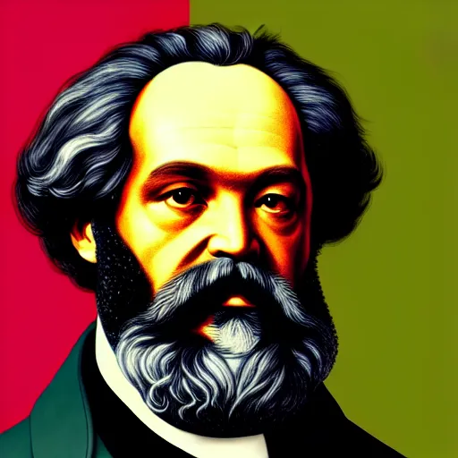 Prompt: portrait of karl marx, intricate, colourful, elegant, highly detailed, digital painting, artstation, concept art, smooth, sharp focus, illustration, by bartek fedyczak, erak note, tooth wu, neil richards, kan liu, siwoo kim, jisu choe