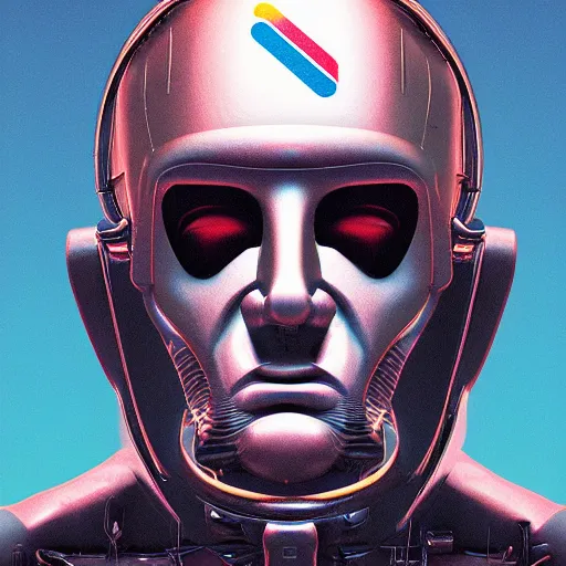 Prompt: cybernetic pope by Beeple