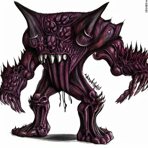 Prompt: Doom Cacodemon anatomical study