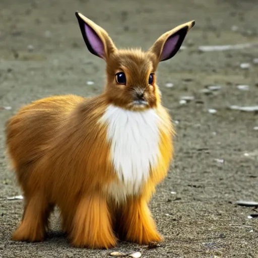 Image similar to national geographic professional photo of eevee, award winning