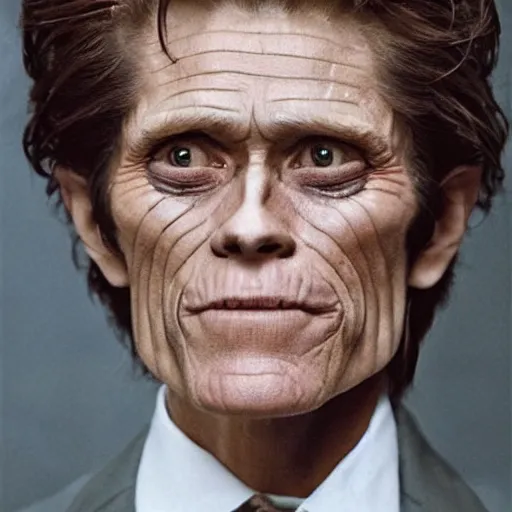 Image similar to willem dafoe as a woman