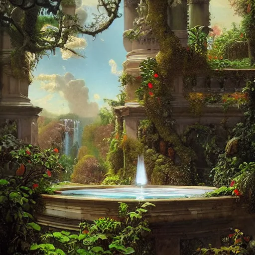 Image similar to paint surrealist ⛲, ferdinand knab, high definition and detailed 4 k