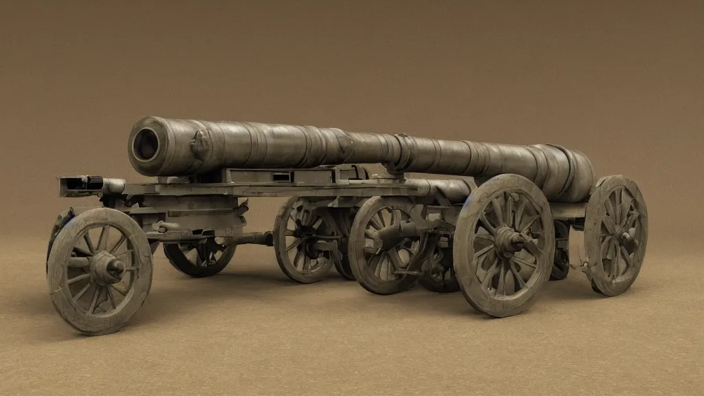 Prompt: artillery cannon, high quality, high detail, photorealistic,